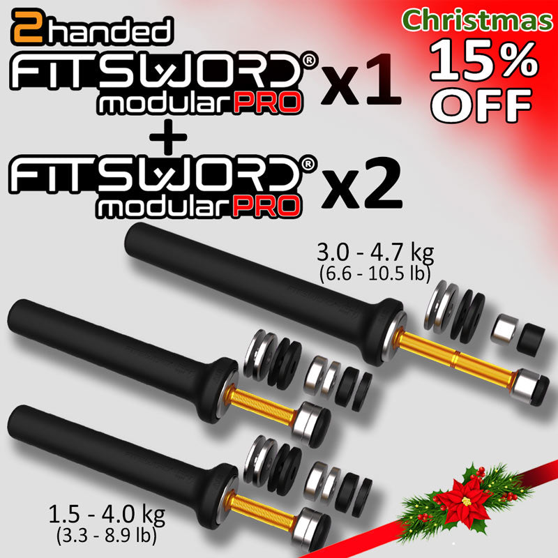 2 FITSWORD Modular PRO + 1 Two Handed FITSWORD Modular PRO