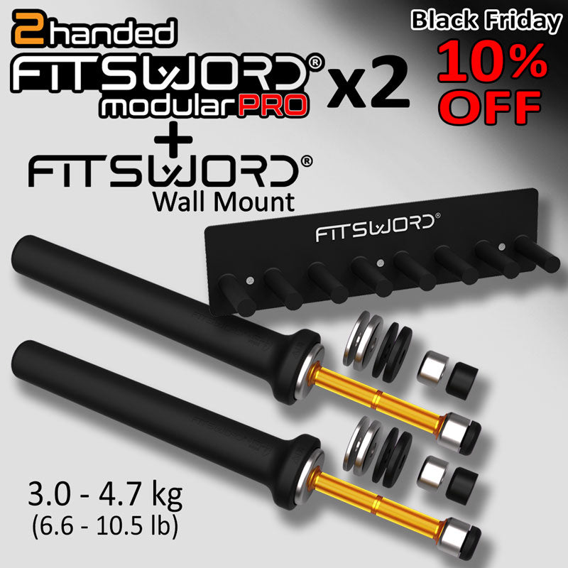 2 Two Handed FITSWORD Modular PRO + WALLMOUNT