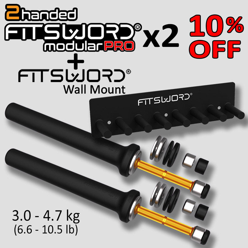 2 Two Handed FITSWORD Modular PRO + WALLMOUNT