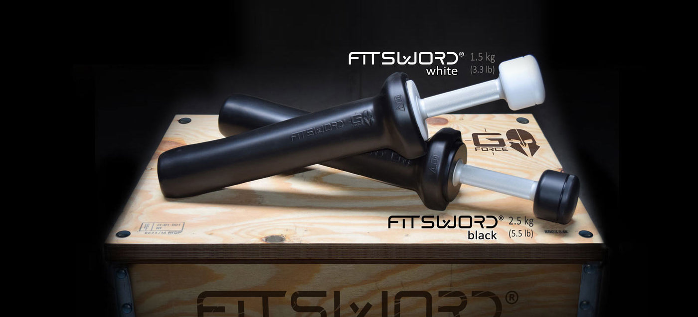 We designed the White and Black FITSWORD® with fixed weight, for GYM AND TRAINING CENTERS perfect solution for groups and classes with a tool that is SIMPLE, STURDY and AFFORDABLE. And as a private, for a FIRST APPROACH with a small budget.