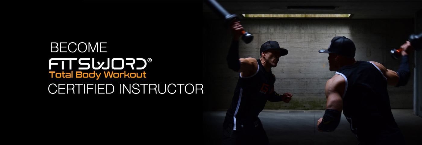 Become FITSWORD TRAINER: FITSWORD® Total Body Workout is a new training formula suitable for everyone (there are no entry barriers) and designed to satisfy those who seek intensity, variety, motivation and ''meaning'' in a workout. TRAINING SWORDS