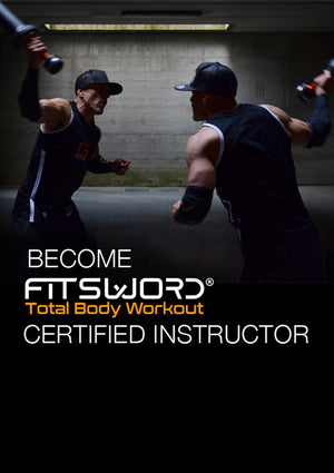 Become FITSWORD TRAINER: FITSWORD® Total Body Workout is a new training formula suitable for everyone (there are no entry barriers) and designed to satisfy those who seek intensity, variety, motivation and ''meaning'' in a workout. TRAINING SWORDS